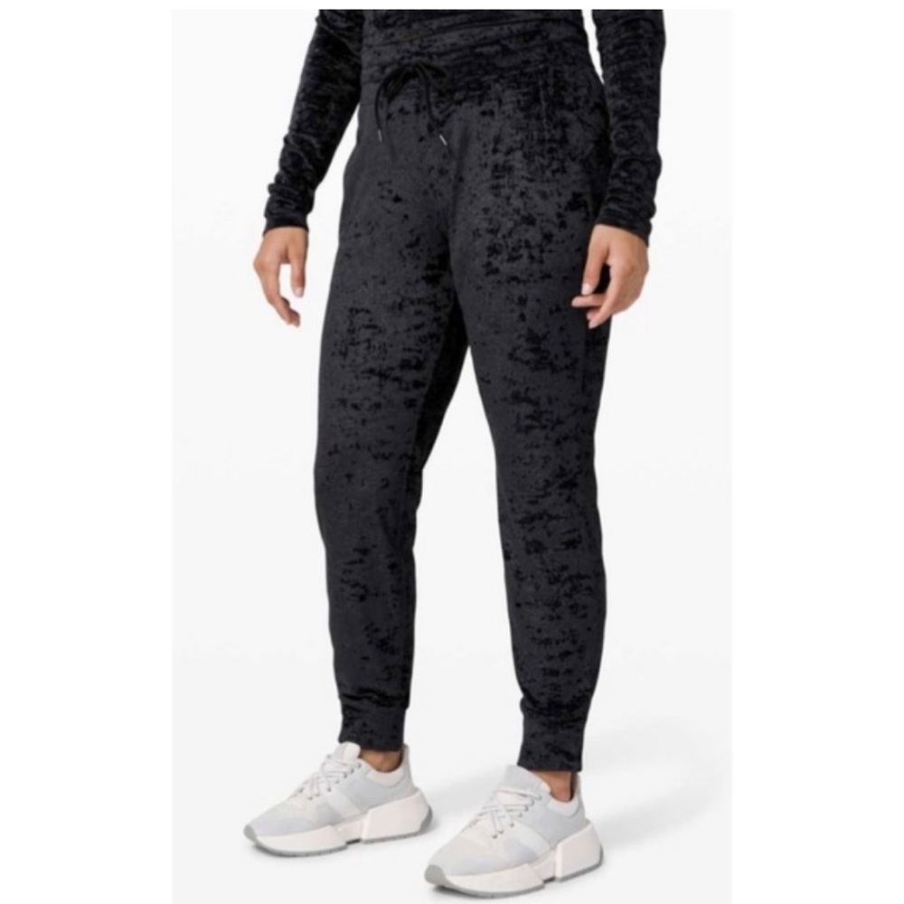 LuluLemon Crush Velvet Blue Joggers